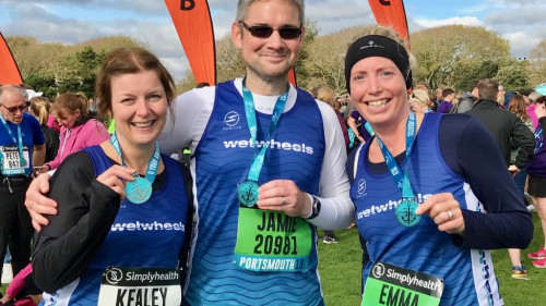 WWF Great South Run 2019 Kealey, Jamie and Emma F